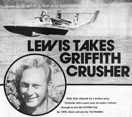 VULTURE – John Lewis 1975 EC Griffith Cup Win